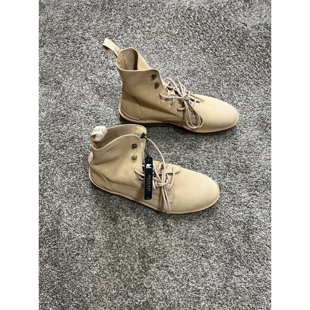 Sorel Hi Line Lace Up Boots Mens 11.5 Canoe Leather Waterproof Lightweight